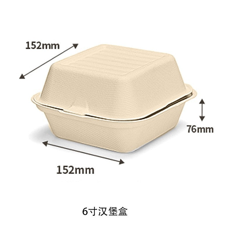 6" hamburger box