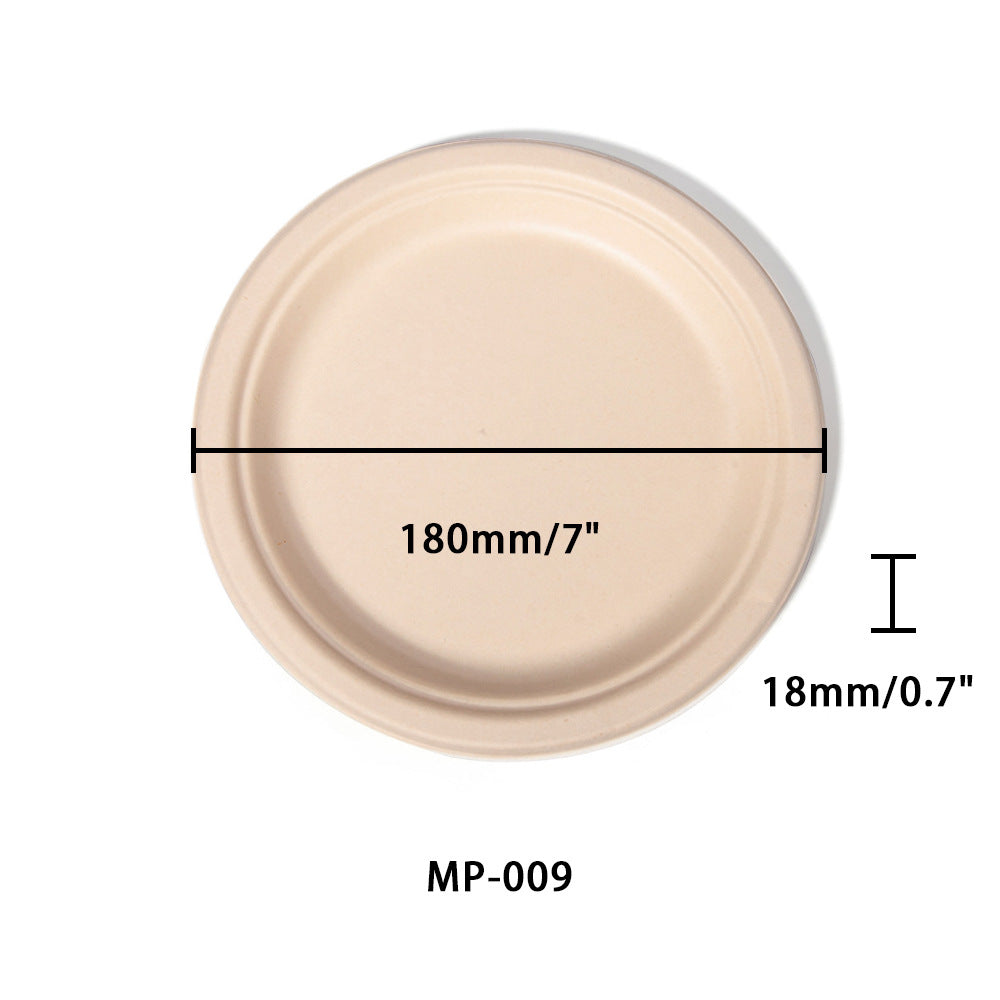 7" round plate