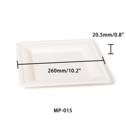10" square plate
