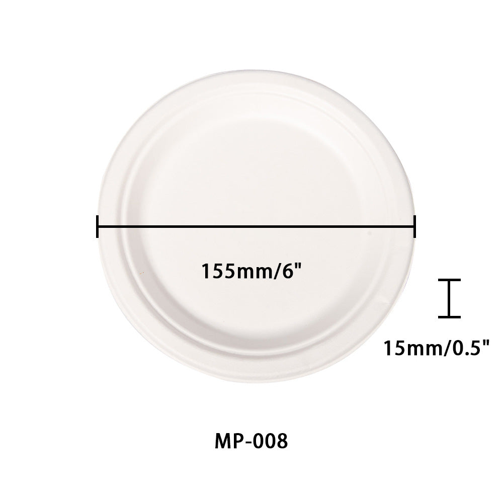 6" round plate