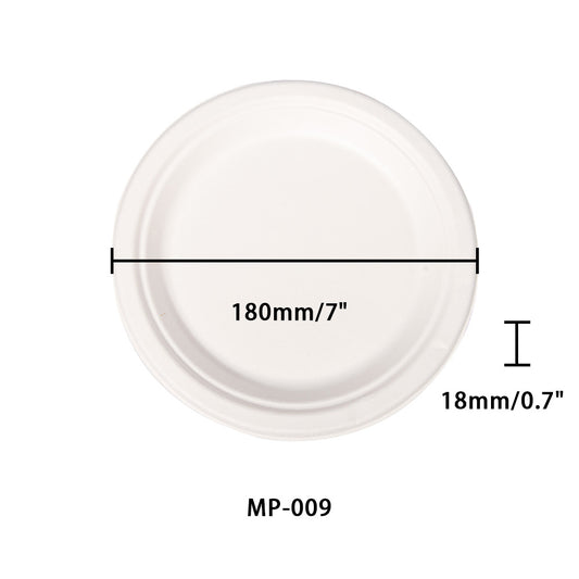 7" round plate