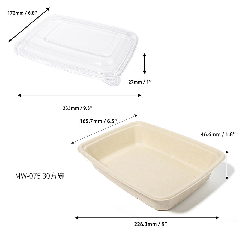 30oz rectangular bowl